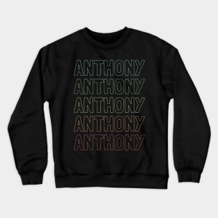 Anthony Name Pattern Crewneck Sweatshirt